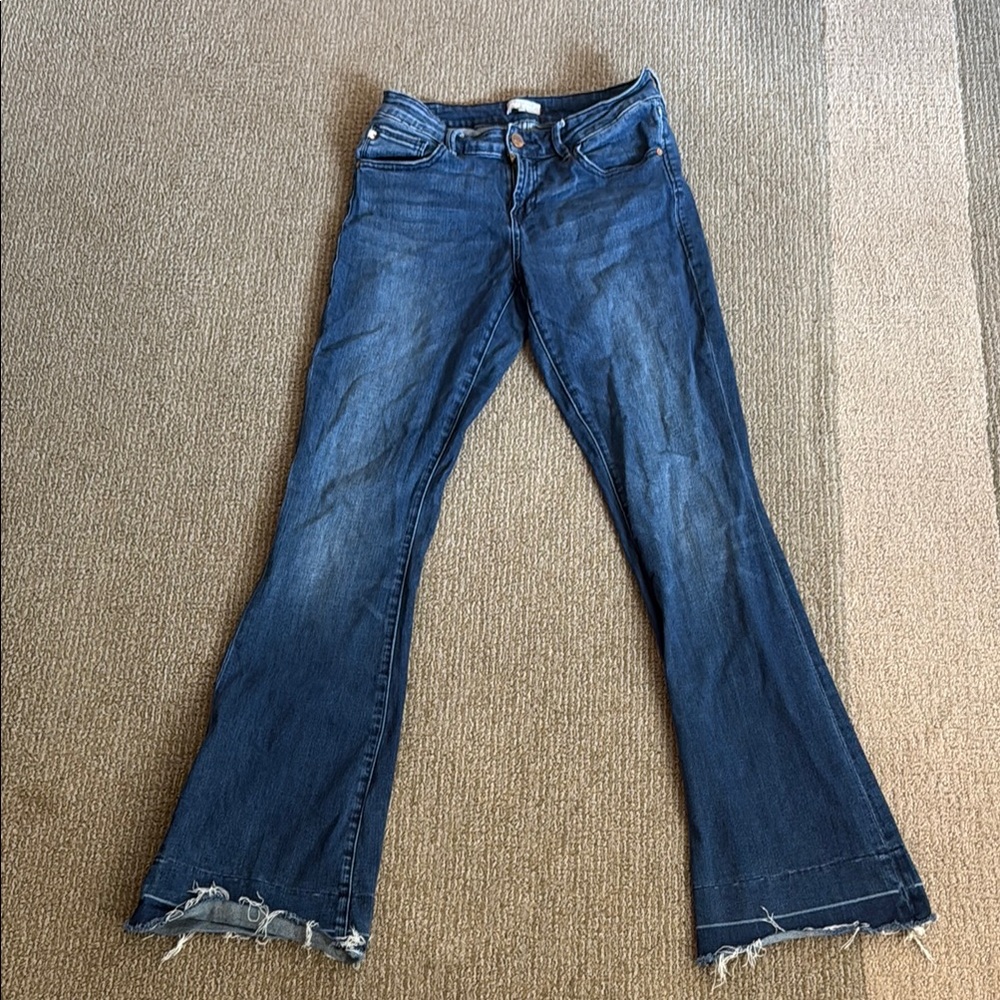 Dear John Blue Flare Wide Leg Jeans